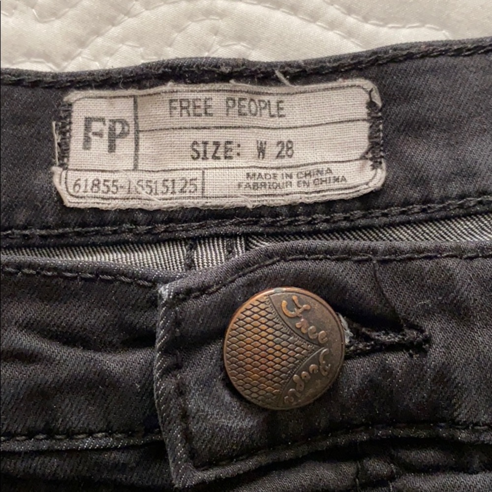Free People Black Skinny Jeans